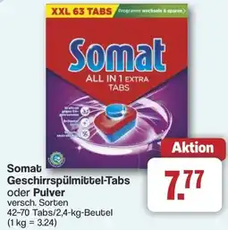 Famila Nord West Somat Geschirrspülmittel-Tabs oder Pulver Angebot