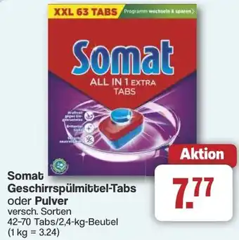 Famila Nord West Somat Geschirrspülmittel-Tabs oder Pulver Angebot
