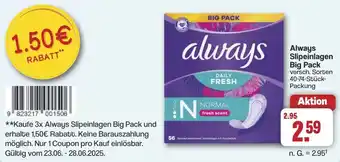 Famila Nord West Always Slipeinlagen Big Pack Angebot