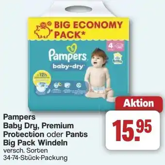 Famila Nord West Pampers Baby Dry, Premium Protection oder Pants Big Pack Windeln Angebot