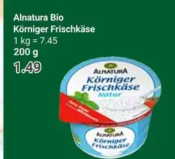 Globus Alnatura körniger frischkäse Angebot