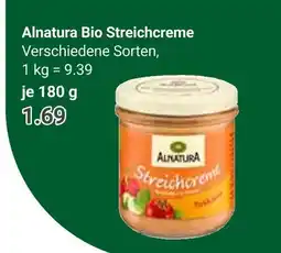 Globus Alnatura bio streichcreme Angebot
