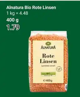 Globus Alnatura bio rote linsen Angebot