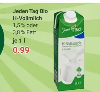Globus Jeden tag bio h-vollmilch Angebot