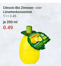 Globus Citrovin bio zitronen Angebot