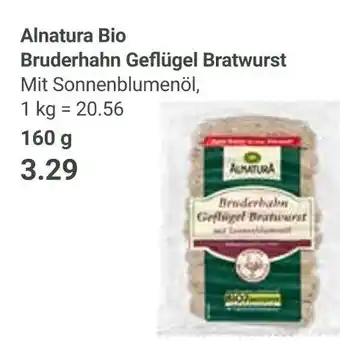 Globus Alnatura bruderhahn geflügel bratwurst Angebot