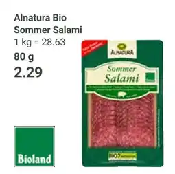 Globus Alnatura sommer salami Angebot