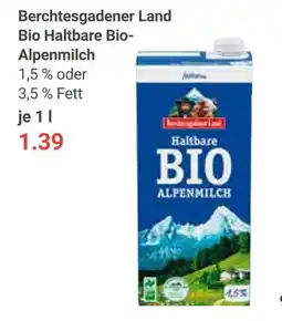 Globus Berchtesgadener land bio haltbare bio-alpenmilch Angebot