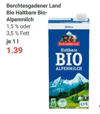 Globus Berchtesgadener land bio haltbare bio-alpenmilch Angebot