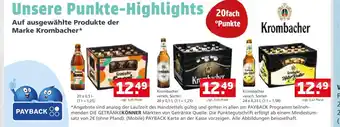Getränke Quelle Krombacher krombacher versch. sorten Angebot