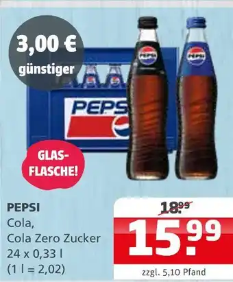 Getränke Quelle Pepsi cola, cola zero zucker Angebot