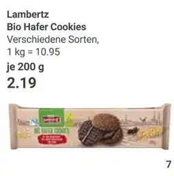 Globus Lambertz bio hafer cookies Angebot