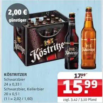 Getränke Quelle Köstritzer schwarzbier oder schwarzbier, kellerbier Angebot