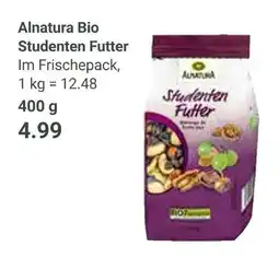 Globus Alnatura studenten futter Angebot