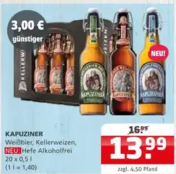 Getränke Quelle Kapuziner weißbier, kellerweizen, hefe alkoholfrei Angebot