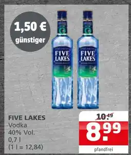 Getränke Quelle Five lakes vodka Angebot