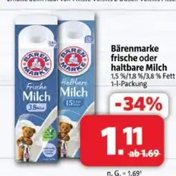 Markant Bärenmarke frische milch Angebot