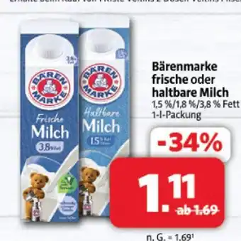 Markant Bärenmarke frische milch Angebot