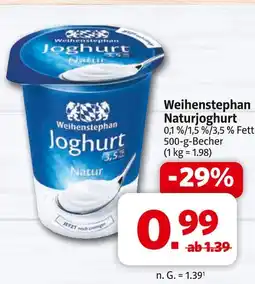 Markant Weihenstephan naturjoghurt Angebot