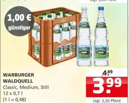 Getränke Quelle Warburger waldquell classic, medium, still Angebot