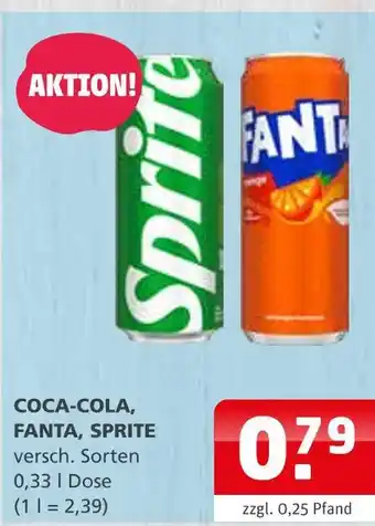 Getränke Quelle Coca-cola, fanta, sprite Angebot
