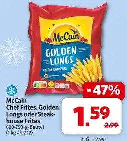 Markant Mccain chef frites, golden longs oder steakhouse frites Angebot
