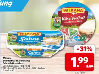Markant Milkana schmelzkäsezubereitung Angebot