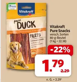 Markant Vitakraft pure snacks Angebot