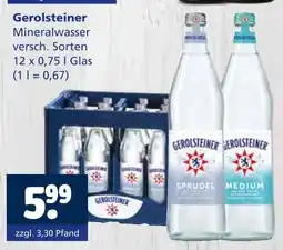 Getränkewelt Gerolsteiner mineralwasser Angebot
