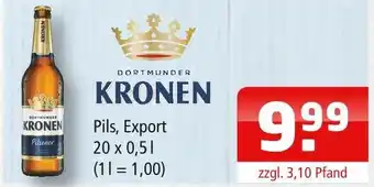 Getränke Oase Dortmunder kronen pils, export Angebot