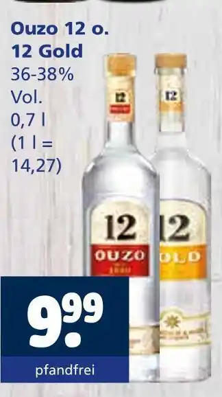 Getränkewelt Ouzo 12 o. 12 gold Angebot