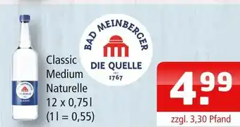 Getränke Oase Bad meinberger classic medium naturelle Angebot