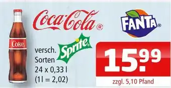 Getränke Oase Coca-cola Angebot