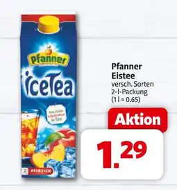Markant Pfanner eistee Angebot