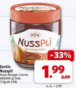 Markant Zentis nusspli Angebot