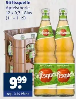 Getränkewelt Stiftsquelle apfelschorle Angebot