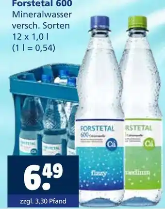 Getränkewelt Forstetal 600 mineralwasser Angebot