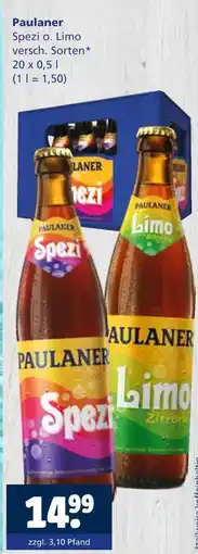 Getränkewelt Paulaner spezi o. limo Angebot