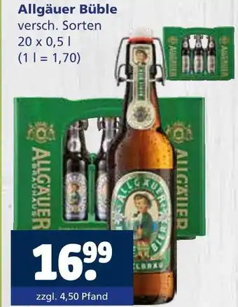 Getränkewelt Allgäuer büble Angebot