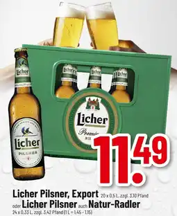 trinkgut Licher licher pilsner, export Angebot