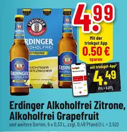trinkgut Erdinger alkoholfrei zitrone Angebot