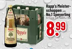 trinkgut Rapp's rapp's meisterschoppen oder no.1 speyerling Angebot