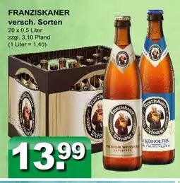 Getränkeparadies Gefromm Franziskaner weissbier Angebot