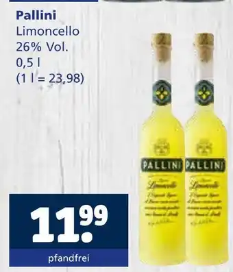 Getränkewelt Pallini limoncello Angebot