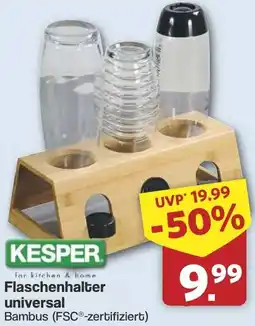 Famila Nord West KESPER Flaschenhalter universal Angebot