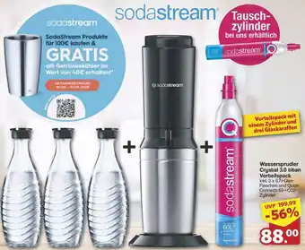 Famila Nord West Sodastream Wassersprudler Crystal 3.0 titan Vorteilspack Angebot