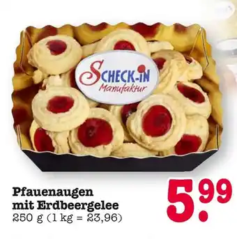 E-Center Scheck-in manufaktur pfauenaugen mit erdbeergelee Angebot