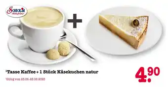 E-Center Scheck-in manufaktur kaffee und käsekuchen Angebot