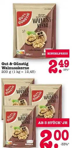 E-Center Gut & günstig walnusskerne Angebot