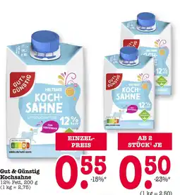 E-Center Gut & günstig kochsahne Angebot
